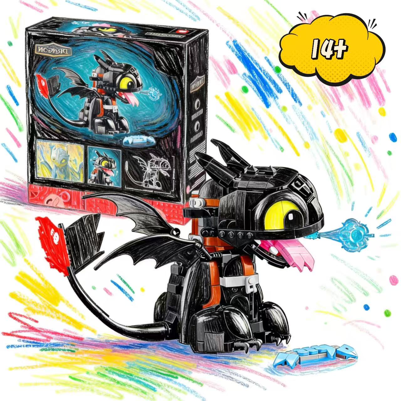 Model Kit Dragon - New Hot Sale 784Pcs Dragon Assembly