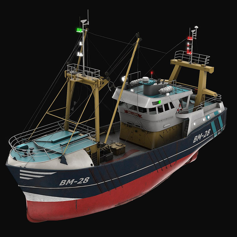 Model Kit Yacht - Trawler Model Kit DIY Hand-assembled Fishing