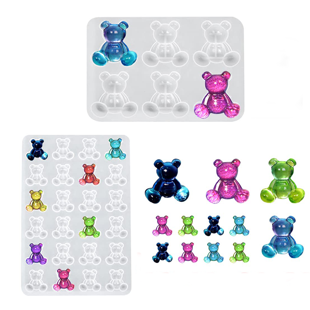 Model Kit Varnish - Pha Lê Gấu Nhựa Khuôn Silicone