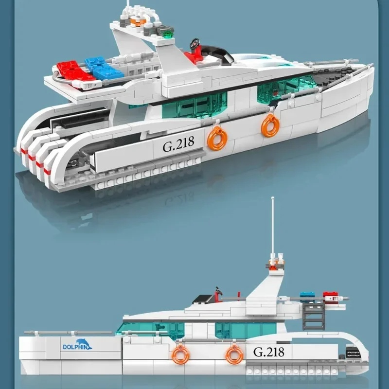 Mould King 857PCS 10218 White  - đánh giá và giá Model Kit Yacht