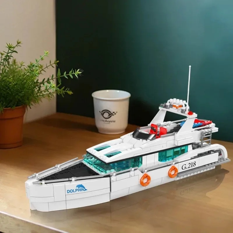 Mould King 857PCS 10218 White  - đánh giá và giá Model Kit Yacht