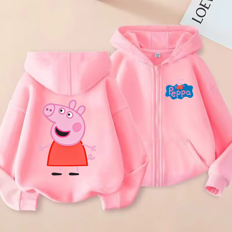 Peppa Pigs Kids Zipper Hoodies - đánh giá và giá Model Kit Varnish
