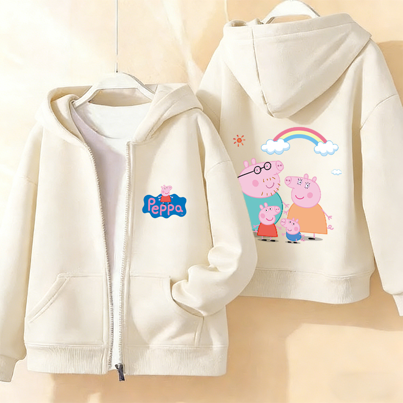 Peppa Pigs Kids Zipper Hoodies - đánh giá và giá Model Kit Varnish