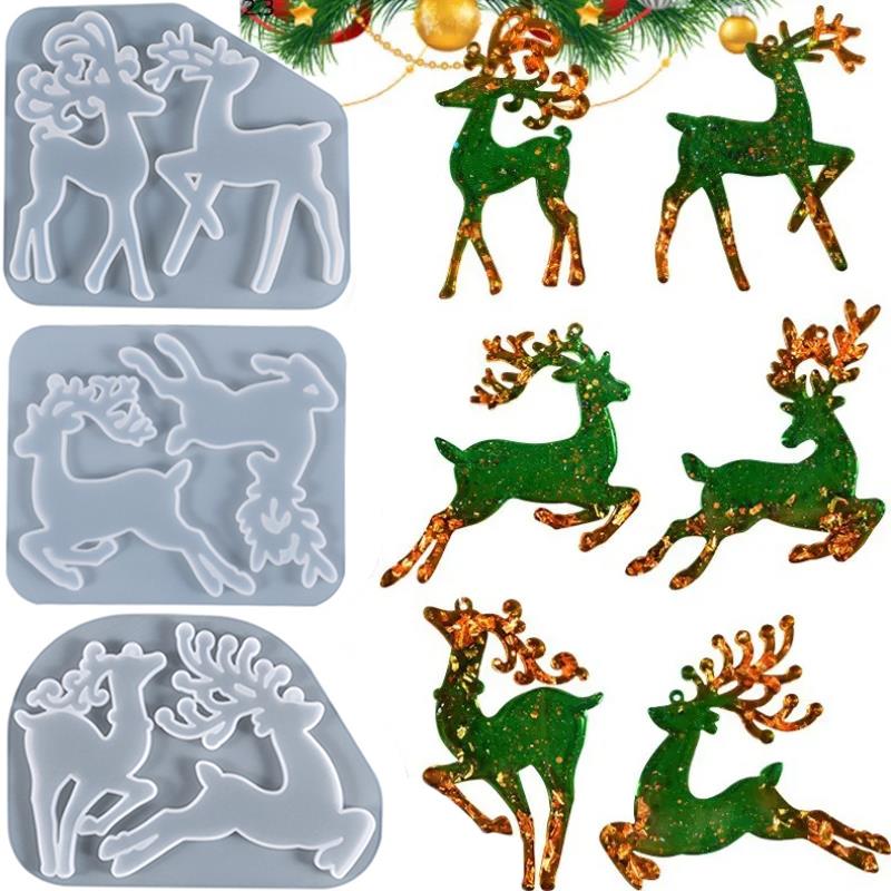 Christmas Elk Epoxy Resin Mold - đánh giá và giá Model Kit Varnish
