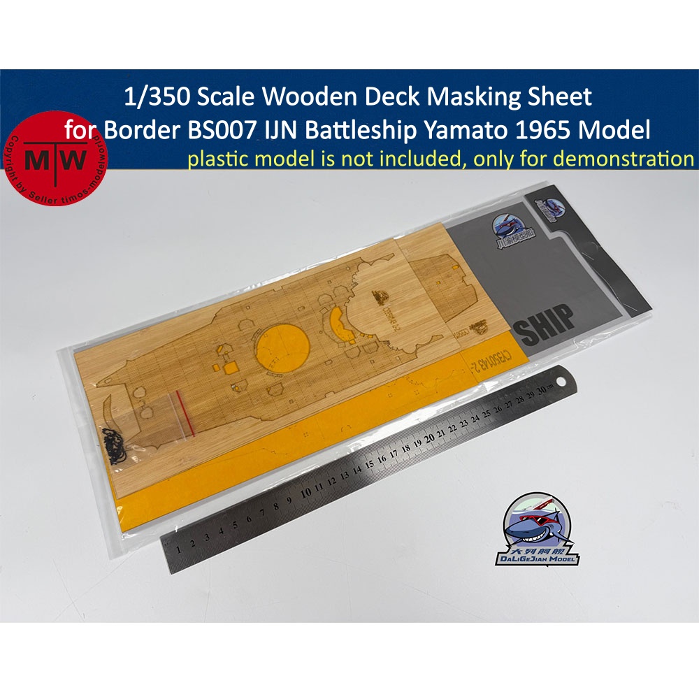 1/350 Scale Wooden Deck Maskin - đánh giá và giá Model Kit Yamato