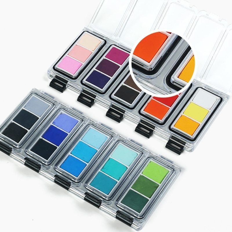 15-color Dry Color Powder Set  - đánh giá và giá Model Kit Paint Set