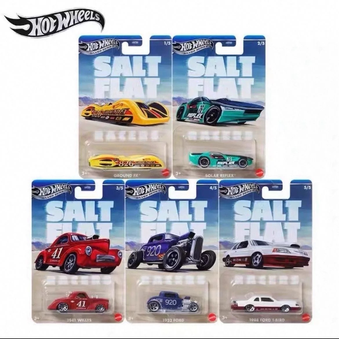 Hot Wheels HRT81 Salt Flat Rac - đánh giá và giá Logo Model Kit