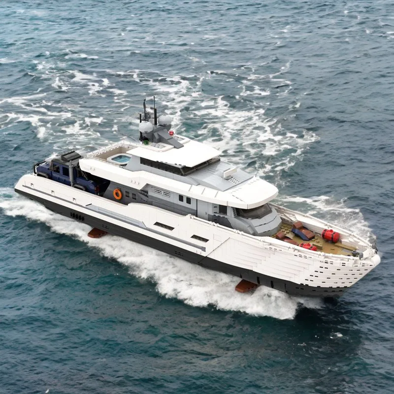 4367PCS White Moc Explorer Yac - đánh giá và giá Model Kit Yacht