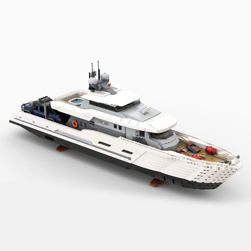 4367PCS White Moc Explorer Yac - đánh giá và giá Model Kit Yacht
