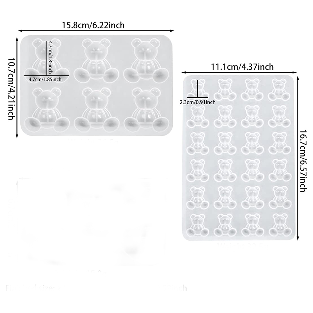 Pha Lê Gấu Nhựa Khuôn Silicone - đánh giá và giá Model Kit Varnish